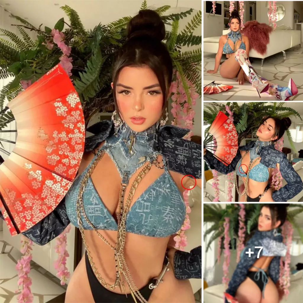 “Denim Dreams: Demi Rose’s Mesmerizing Beauty Shines in Beach Photoshoot”